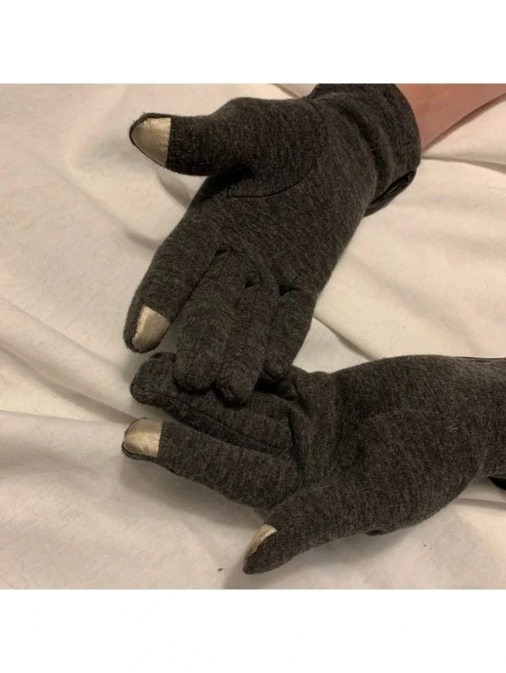 Two Sets of Typing Gloves Black & Brown